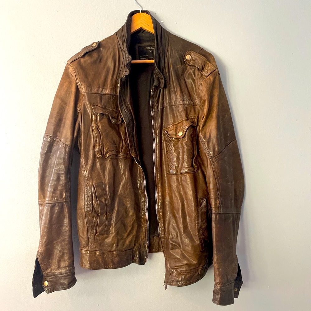 All Saints Vintage Leather Jacket